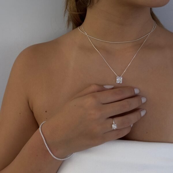 Pulseira Riviera Cravejada de Zircônias Brancas - Image 4